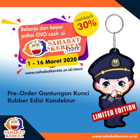 [PRE-ORDER] Gantungan Kunci Rubber Edisi Kondektur