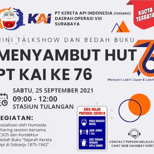 Pendaftaran Event HUT PT KAI ke 76